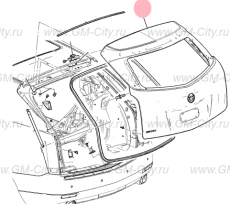 Панель двери багажника Cadillac SRX ІІ
