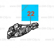 Наружный ручной кронштейн передней боковой двери Chevrolet Cobalt