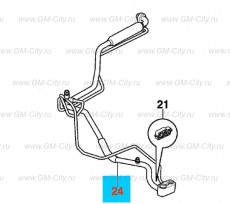 Трубка испарения кондиционера Chevrolet Cobalt