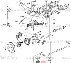 Пружина задняя Cadillac SRX І
