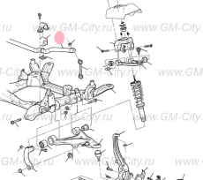 Стабилизатор устойчивости передний Cadillac SRX І