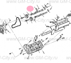 Распредвал впускной левый Cadillac SRX І