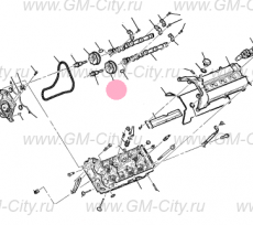 Звездочка выпускного распредвала правого Cadillac SRX І