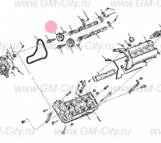Звездочка впускного распредвала правого Cadillac SRX І
