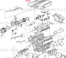 Крышка двигателя Cadillac SRX І