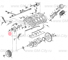 Звездочка коленвала вешняя Cadillac SRX І