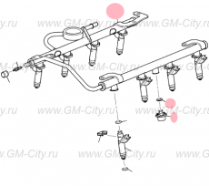 Магистраль топливных форсунок Cadillac SRX І