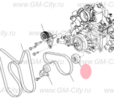 Шкив натяжителя ремня Chevrolet Tahoe