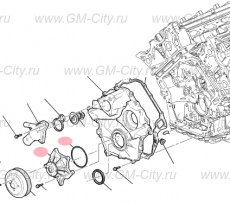 Насос охлаждающей жидкости Cadillac SRX І