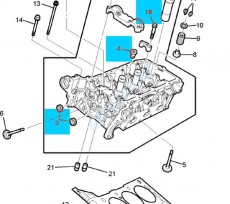 Головка блока цилиндров левая 3.2l Chevrolet Captiva C100