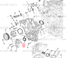 Сальник коленвала передний 3,2 Chevrolet Captiva C100