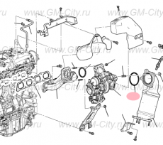 Прокладка выхлопного катализатора Cadillac CTS ІІІ