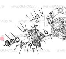 Шкив помпы Chevrolet Traverse II