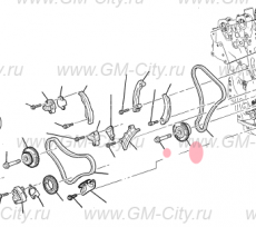 Шестерня грм левая Chevrolet Traverse II