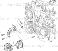 Шкив насоса гур Cadillac CTS ІІ