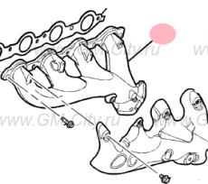 Коллектор выпускной правый Cadillac Escalade ІІІ