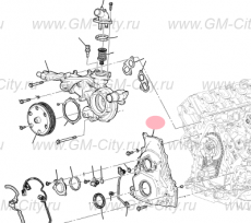 Крышка цепи грм Cadillac Escalade IV