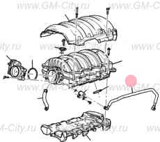 Трубка впускного коллектора Cadillac Escalade IV