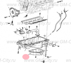 Масляный поддон нижний Cadillac Escalade IV