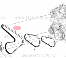 Ремень приводной Cadillac Escalade IV