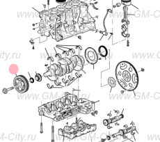 Шкив коленвала Cadillac CTS ІІІ