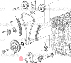 Направляющая цепи балансирного вала Cadillac CTS ІІІ