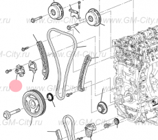 Натяжитель цепи грм Cadillac CTS ІІІ