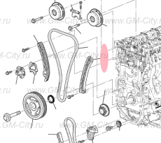 Направляющая цепи грм a Cadillac CTS ІІІ