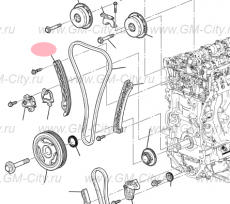 Направляющая цепи грм b Cadillac CTS ІІІ