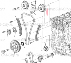 Звездочка выпускного распредвала Cadillac CTS ІІІ