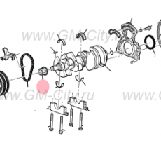 Звездочка коленвала Cadillac Escalade IV