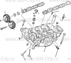 Распредвал выпускной левый Cadillac CTS ІІ