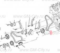 Цепь грм задняя 3,2 Chevrolet Captiva C100