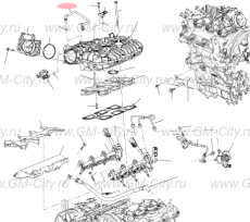 Трубка pcv Cadillac SRX ІІ