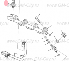 Датчик давления топлива инжектора Cadillac CTS ІІ