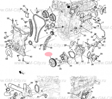 Шкив помпы 1.5 Chevrolet Volt II