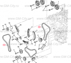 Цепь грм левая/правая Chevrolet Traverse II