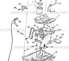 Поддон масляный нижний Chevrolet Volt II