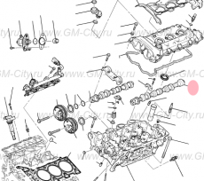 Распредвал выпускной левый Cadillac SRX ІІ