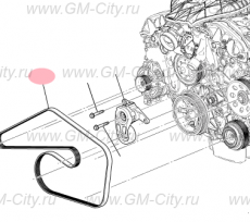 Ремень приводной Cadillac CTS ІІ