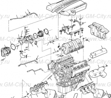 Коллектор выпускной левый Cadillac SRX І