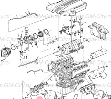 Коллектор выпускной правый Cadillac SRX І
