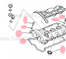 Крышка правой головки блока цилиндров Cadillac CTS ІІ