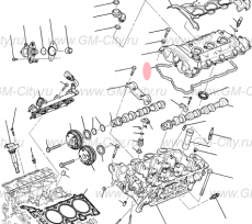 Прокладка правой головки блока цилиндров Cadillac SRX ІІ