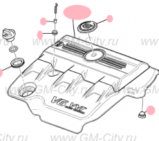 Крышка двигателя Cadillac SRX ІІ