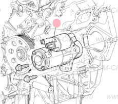 Стартер в сборе Cadillac CTS ІІ