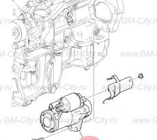 Стартер в сборе Cadillac SRX ІІ