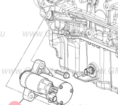 Стартер в сборе Cadillac ATS