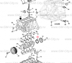 Сальник коленвала задний 1.5 Chevrolet Volt II