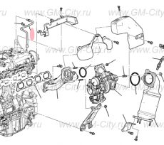 Трубка pcv выпускная Cadillac CTS ІІІ